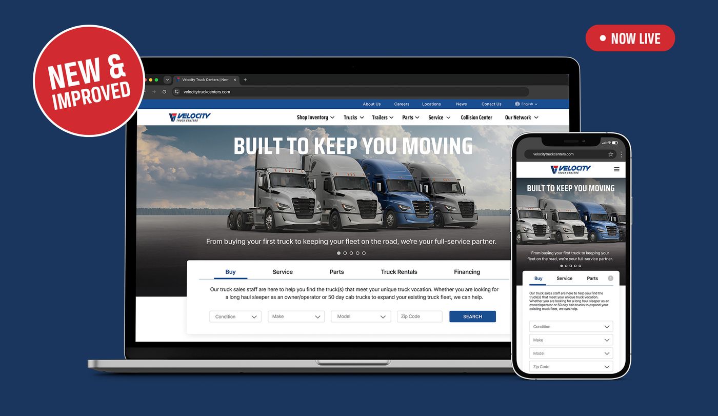 New Velocity Truck Centers Website Is Here